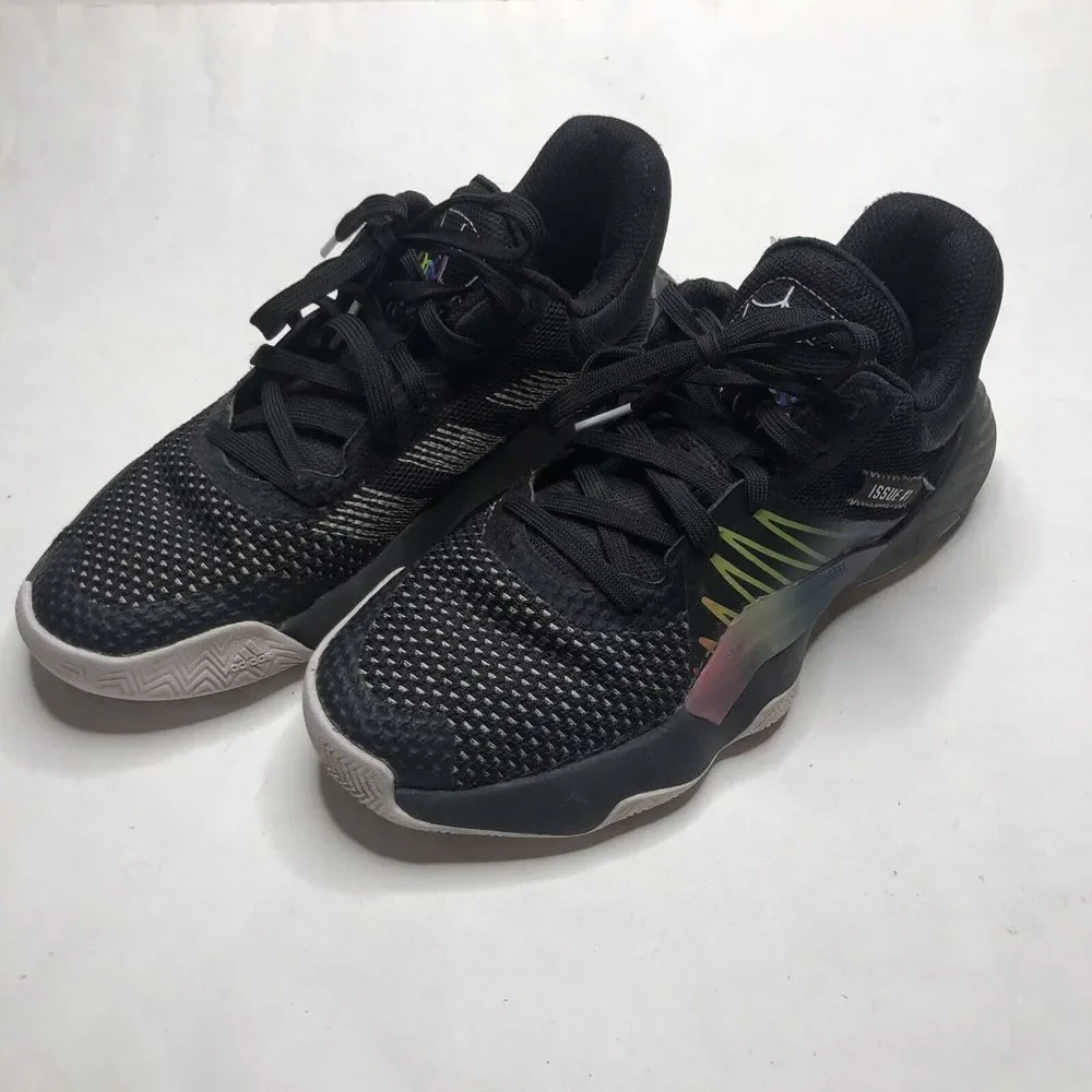 Adidas Mens Don Issue 1 EG6566 Black Basketball Shoes Sneakers Size 5.5 - Picture 1 of 10